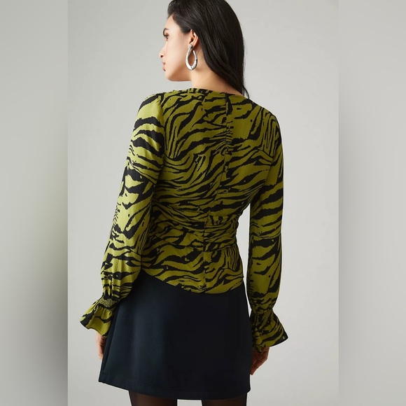 NWT Exquise By Anthropologie Wrap Blouse Size S - Picture 2 of 6